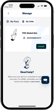 QR Code download FlexiRoam App